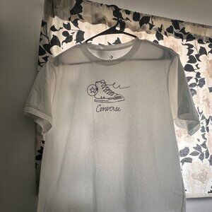 Converse white Tee